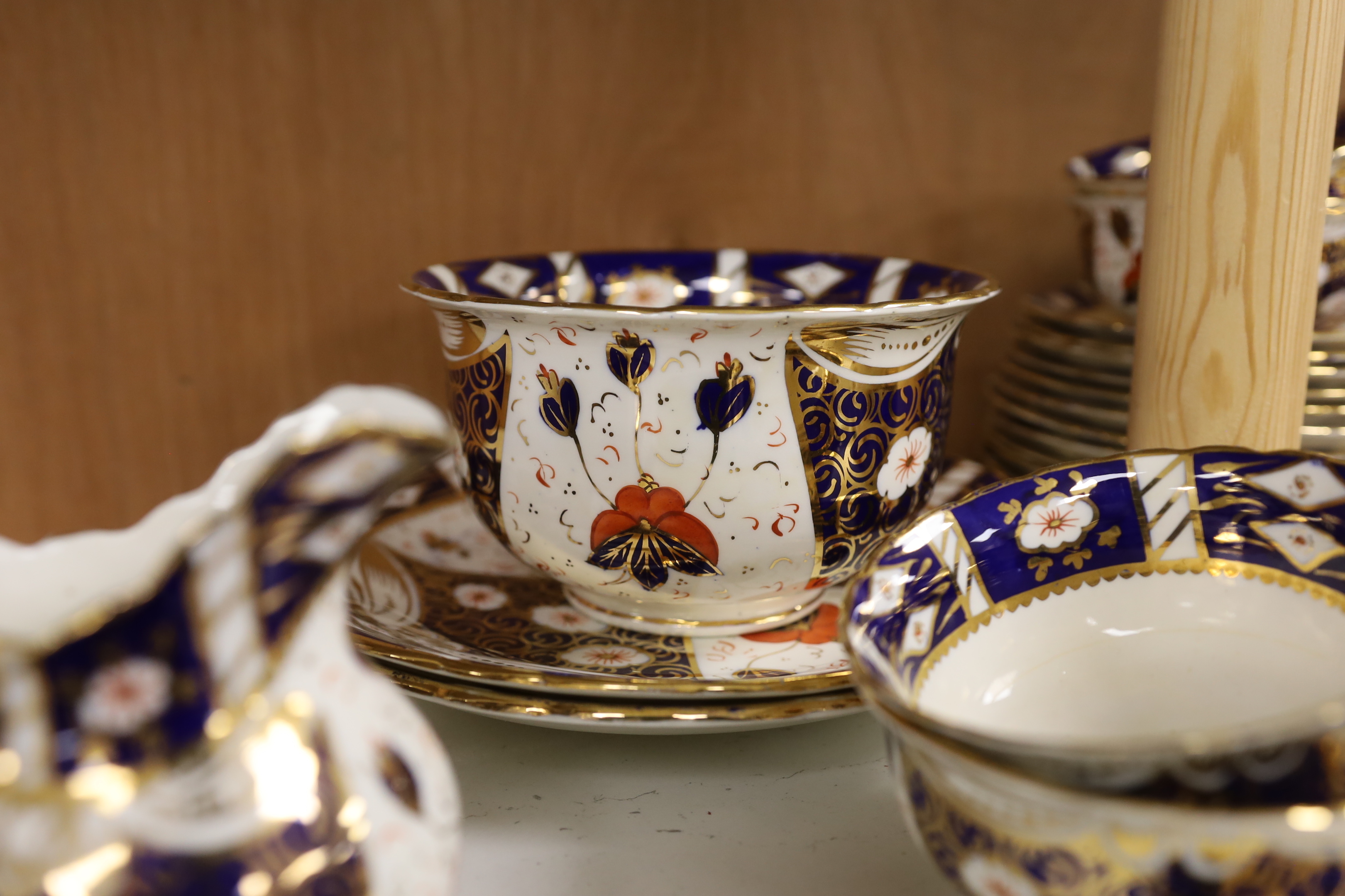 A quantity of 19th century Imari patterned tea wares
